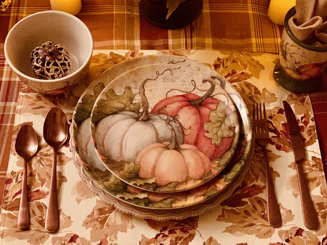 Fall Family pumpkin plates favorites