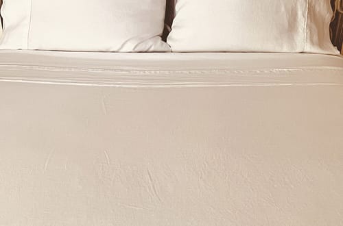french bedroom white linen sheets freshly ironed