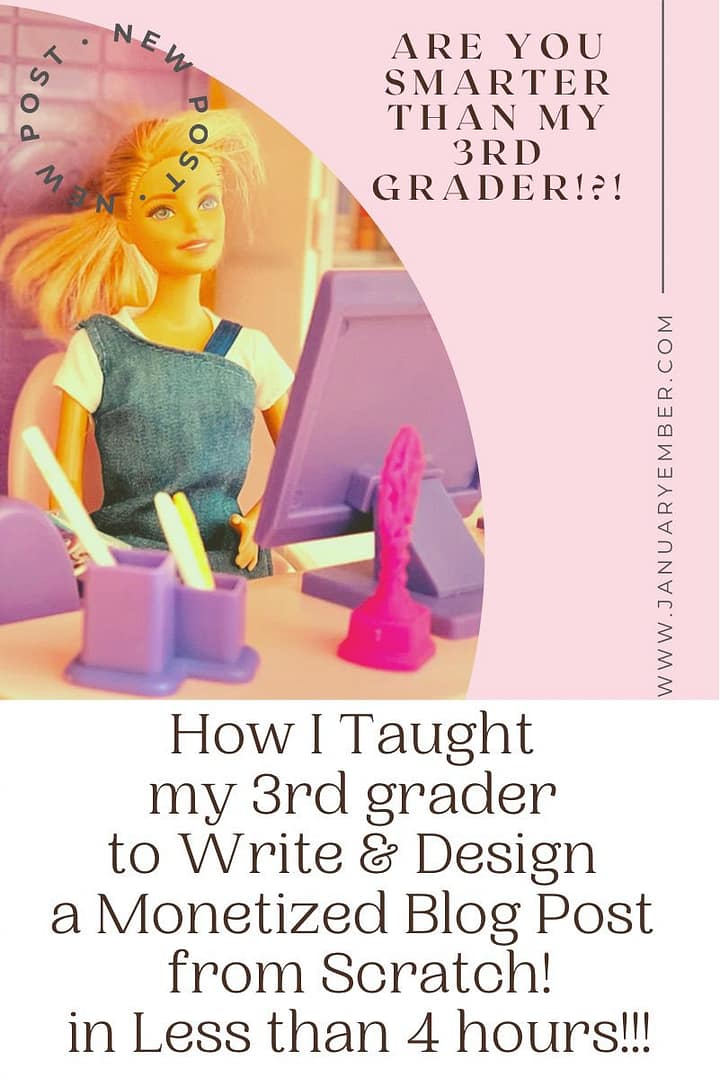 Are you smarter than my 3rd Grader? Learn to build a blog post in less than 4 hours!