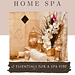 create spa escape room at home with these 12 essentials relax rae dunn zen yoga meditation bathroom makeover apothecary jars bath bombs luxury soaps led candles wood bath salt scoops orchids vintage pottery ikea hack