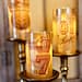 Hogwarts Harry Potter Quidditch Candles LED flickering soft glow on brass candle sticks
