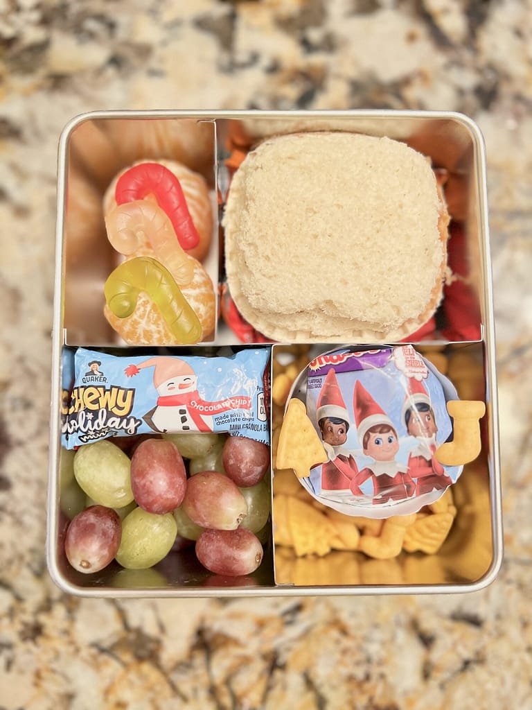 Bento Box Kids Lunch Christmas theme